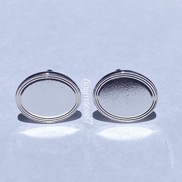 AUTH Tiffany & Co Engine-turned Oval cuff links - Picture 5 of 15